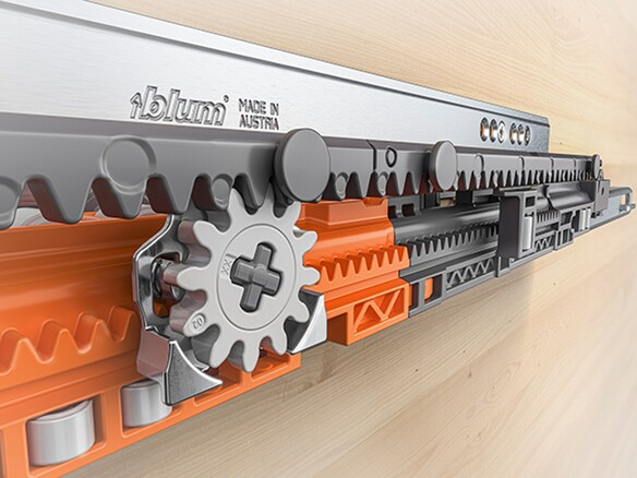 We use these for all drawers- including heavy pot drawers. They offer the smoothest glide in the industry and a sleek, undermounted modern metal aesthetic.